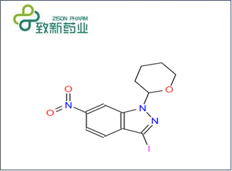 3-碘-6-硝基-1-(四氢-2H-吡喃-2-基)-1H-吲唑（CAS No:886230-74-6）